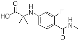 N-[3-Fluoro-4-[(methylamino)carbonyl]phenyl]-2-methylalanine