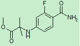 Alanine, N-?[4-?(aminocarbonyl)?-?3-?fluorophenyl]?-?2-?methyl-?, methyl ester