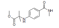 Alanine, N-?[4-?(aminocarbonyl)?phenyl]?-?2-?methyl-?, methyl ester