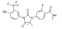 Benzamide, 4-?[3-?[4-?cyano-?3-?(trifluoromethyl)?phenyl]?-?5,?5-?dimethyl-?2,?4-?dioxo-?1-?imidazolidinyl]?-?2-?fluoro-?N-?methyl-